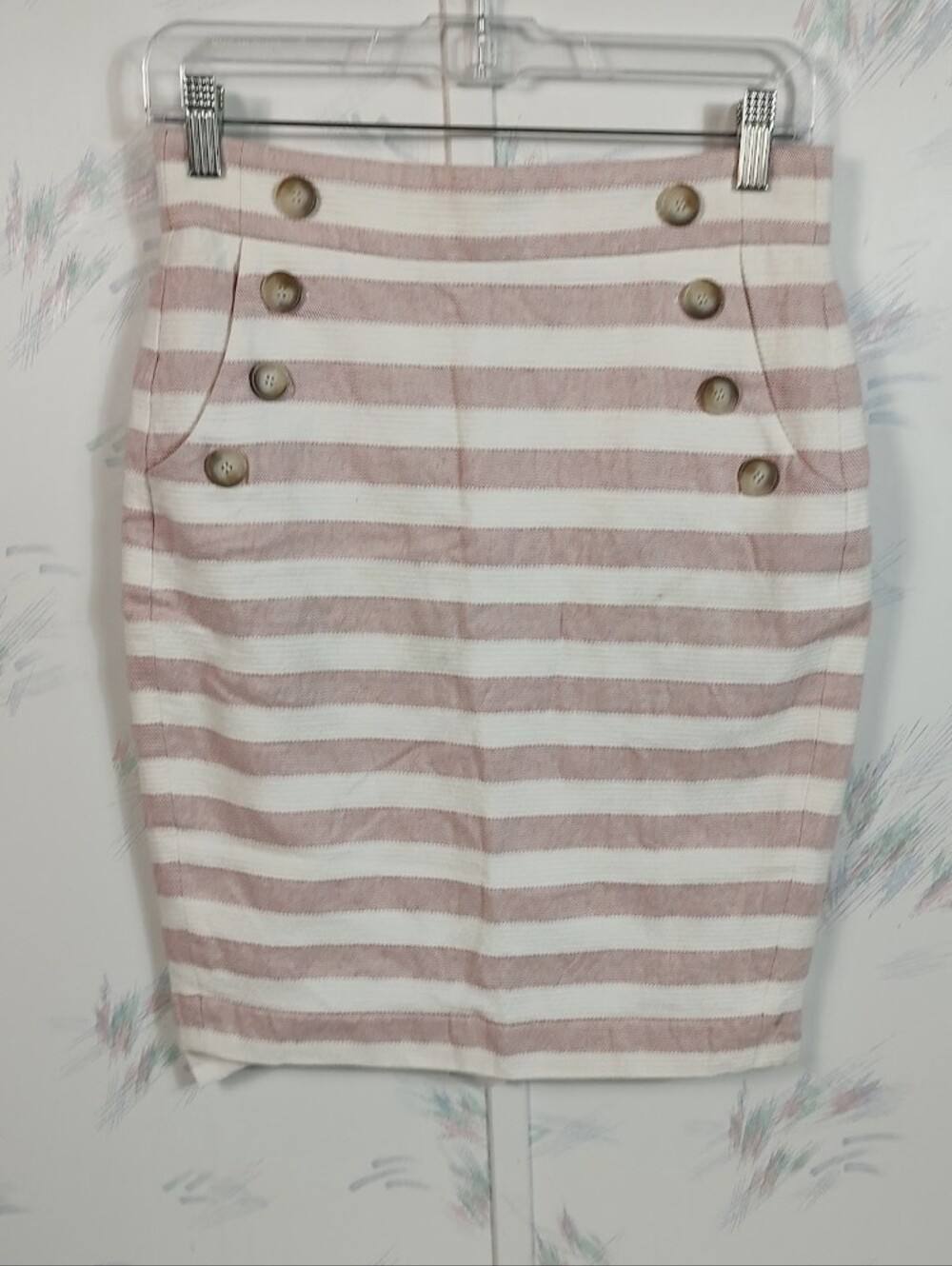 Ann Taylor LOFT Women's Striped Pencil Skirt 0